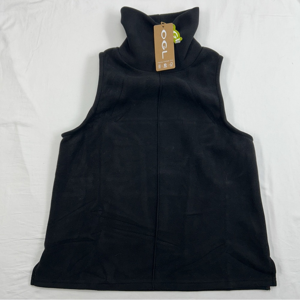 NWT OGL Move Black Sleeveless Mock Neck Top - Medium